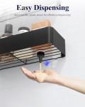 Kitsure Rustproof Shower Caddy - 2 Pack, Black