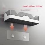 Set of 2 No-Drill Bathroom Shelves