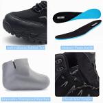 Men's Comfortable High-Top Hiking Boots - Black/Grey