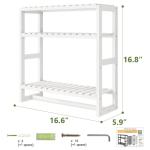 Adjustable Bamboo 3-Tier Bathroom Shelf Organizer