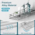 Saffruff No-Drill Shower Caddy Organizer 2-Pack