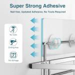 Saffruff No-Drill Shower Caddy Organizer 2-Pack