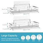 Saffruff No-Drill Shower Caddy Organizer 2-Pack