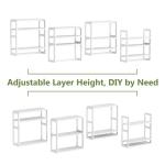 Adjustable Bamboo 3-Tier Bathroom Shelf Organizer