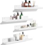 Upsimples 4 Pack Wall-Mounted Floating Shelves