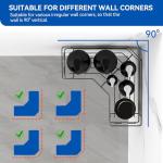 Black Shower Caddy 2 Pack - No Drill Shelves
