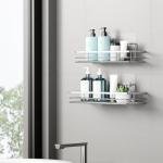 Saffruff No-Drill Shower Caddy Organizer 2-Pack