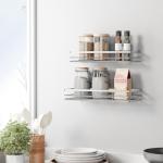 Saffruff No-Drill Shower Caddy Organizer 2-Pack