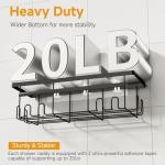 OLYREO No Drill Shower Caddy with Hooks