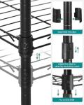Compact Metal Bathroom Shelf with Removable Hooks