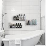 UZIMOO Wall-Mounted Shower Caddy - 3 Pack