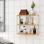 SONGMICS Bamboo 3-Tier Bathroom Shelf Rack