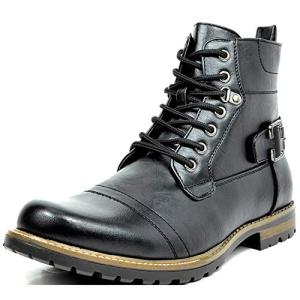 Bruno Marc Classic Men's Black Boots, Size 10