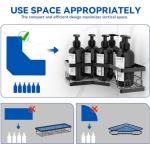 Black Shower Caddy 2 Pack - No Drill Shelves