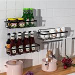 UZIMOO Wall-Mounted Shower Caddy - 3 Pack