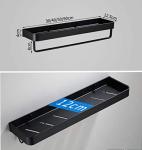 AJINGELA Black Floating Metal Storage Rack