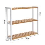 SONGMICS Bamboo 3-Tier Bathroom Shelf Rack