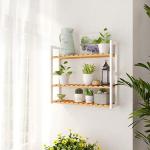 SONGMICS Bamboo 3-Tier Bathroom Shelf Rack