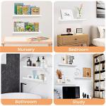 Upsimples 4 Pack Wall-Mounted Floating Shelves