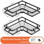 Corner Shower Caddy Shelf – No Drill Storage