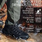 Men's Comfortable High-Top Hiking Boots - Black/Grey