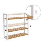 SONGMICS Bamboo 3-Tier Bathroom Shelf Rack