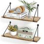 SUMGAR Rustic Wall Mounted Floating Shelves - Set of 2