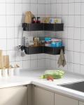 Kitsure Heavy-Duty Corner Shower Caddy - 2 Pack