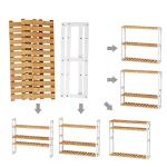 SONGMICS Bamboo 3-Tier Bathroom Shelf Rack