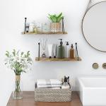 SUMGAR Rustic Wall Mounted Floating Shelves - Set of 2