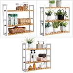 SONGMICS Bamboo 3-Tier Bathroom Shelf Rack