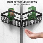Adjustable Corner Shower Caddy with 4 Baskets