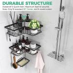 Malajess Wall-Mounted Shower Caddy 3-Pack