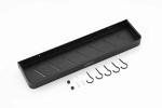 AJINGELA Black Floating Metal Storage Rack