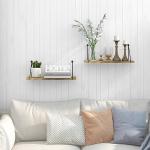 SUMGAR Rustic Wall Mounted Floating Shelves - Set of 2