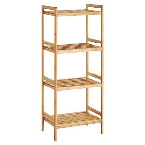 4-Tier Bamboo Storage Rack for Any Room