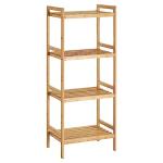 4-Tier Bamboo Storage Rack for Any Room