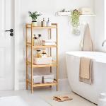 4-Tier Bamboo Storage Rack for Any Room