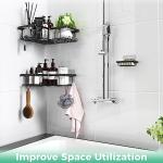 Malajess Wall-Mounted Shower Caddy 3-Pack
