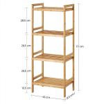 4-Tier Bamboo Storage Rack for Any Room