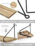 SUMGAR Rustic Wall Mounted Floating Shelves - Set of 2