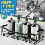 5-Pack No-Drill Bathroom Shower Storage Caddy