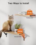 Pipishell Rustic Wood Floating Shelves Set of 6
