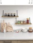 SUMGAR Rustic Wall Mounted Floating Shelves - Set of 2