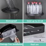 Black Corner Shower Caddy Organizer – 2 Pack