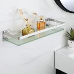 SAYAYO Wall-Mounted Tempered Glass Bathroom Shelf