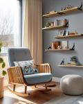 Pipishell Rustic Wood Floating Shelves Set of 6