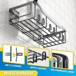 5-Pack No-Drill Bathroom Shower Storage Caddy