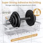 Rustproof Stainless Steel Shower Caddy Set – 3 Pack