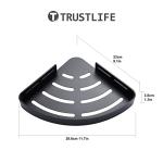 Black Corner Shower Caddy Organizer – 2 Pack